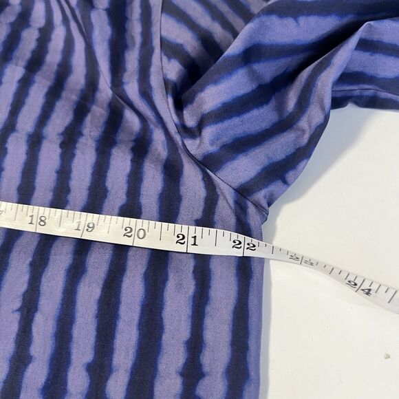 NEW ALTUZARRA Sz XL Teresa Striped Cotton Blend Poplin Button Front Shirt - Picture 11 of 12